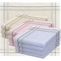 Betz Taschentuch Betz 12 Stück Damen Stoff Taschentücher Set Selma Größe ca. 28x28 cm, (Set, 12 Taschentücher), 100% Baumwolle
