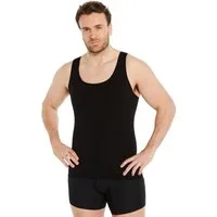 FINN Design Shapinghemd mit starker Kompression -Formendes Tank Top Herren mit Bauchweg Effekt Shapewear Unterhemd aus Baumwolle für einen flacheren Bauch
