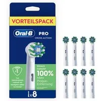 Oral-B Aufsteckbürsten Pro CrossAction, Zahnreinigung mit innovativen X-förmigen Borsten