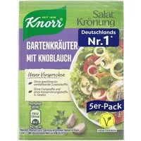 Knorr Saucen, Knorr Salatkrönung Gartenkräuter Knoblauch Dressing 5x 8g 5er