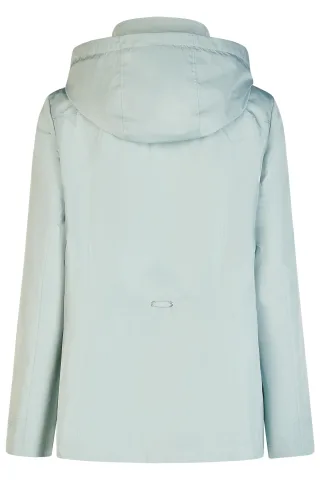 Barbara Lebek - Jacke mit Kapuze mint - Gr. - 46