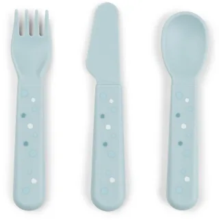 Done by Deer Foodie Besteck Set Happy Dots Blue