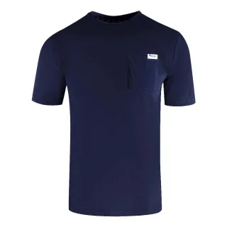 Aquascutum Active T-shirt Mit Kleiner Tasche, Marineblau
