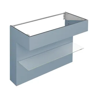 Keuco Edition 11 Art Waschtischunterschrank 32510531201 120x87x49cm, mit Ablage, Innenbeleuchtung, Lack seidenmatt, blue satin