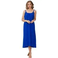 Pastunette Strandkleid Damen Kleid lang mit Spaghettiträger (1-tlg) Modisches Design