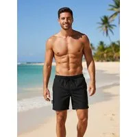 Luvanni Badehose Badehose Herren Schnelltrocknende Beachshorts Style 5 Badeshorts Kordelzug Boardshorts Schwimmhose Männer Shorts Hose Uni