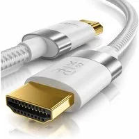 Primewire HDMI-Kabel, 2.1, HDMI Typ A (25 cm), 8K @ 120Hz / 4K @ 240Hz DSC, Ultra High Speed, Nylonummantelung, 0,25m
