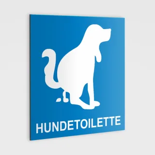 HUNDETOILETTEN Schild