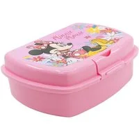 Disney Minnie Mouse Lunchbox Kinder Brotdose für unterwegs und Kindergarten, (Set, 1x Deckel, 1x Schale)