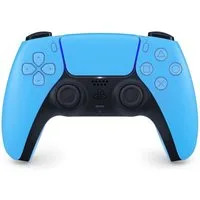 Playstation PS5 DualSense Wireless Controller Starlight Blue + SA DualSense Wireless-Controller (inkl. 2x Stickabdeckung/Schutz (Farbe zufällig)