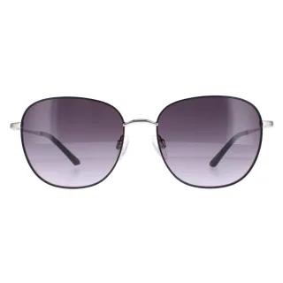 Elle Rimless Womens Schwarz Grau Gradient 14893