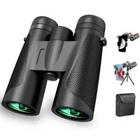 ibettertec 12x42 Fernglas mit BAK4 Prismen,nachtsicht,Binoculars Fernglas (Binoculars,Fokusknopf,hohe Vergrößerung,Stativmontage,rutschfest)