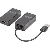 USB 1.1 CAT Extender-Set, 45 Meter, USB-Extender schwarz, Sendeeinheit + Empfängereinheit