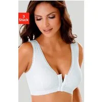 petite fleur by Lascana Soft-BH Comfort Day & Night Bra (Packung, 3 Stück) ohne Bügel mit Vorderverschluss, aus Baumwoll-Qualität