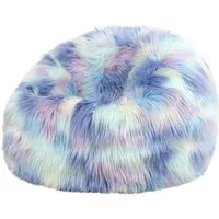 icon Sitzsack Flauschig aus Kunstfell für Kinder, mit Füllung, 65x45x65cm, Made in Germany, für Kinderzimmer, flauschig