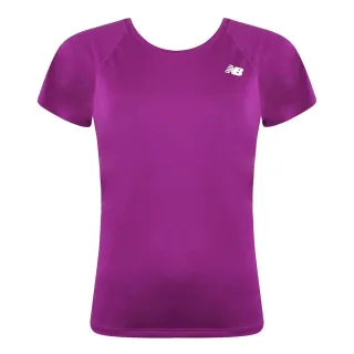 Neues Gleichgewicht Kurzarm Pink Round Neck Womens Kern Run T-Shirt WT93868 JJL