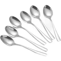 COFI 1453 Besteck-Set Modernes 6er Set Kaffeelöffel - Besteck-Set aus hochwertigem Edelstahl, Edelstahl