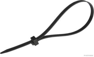 HERTH&BUSS Kabelbinder, 7,6 x 375 mm, PA 6.6, wiederverschließbar schwarz - 50266515