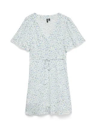 VERO MODA - VMALBA SS SHORT DRESS WVN NOOS Snow White - Gr. - M