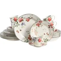 CreaTable Kombiservice Priscilla Bunt (30-tlg), 6 Personen, Steingut