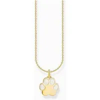 THOMAS SABO Kette mit Anhänger Thomas Sabo KE2266-427-14-L45V Vergoldete Kette mit Pfotenanhänger Da