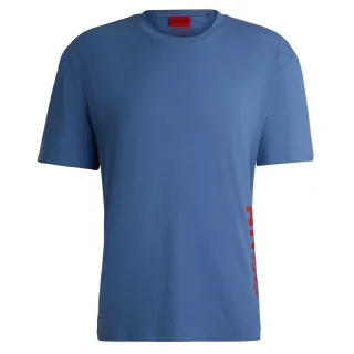 Hugo - T-Shirt für Herren, Bio-Baumwolle (Mittelblau)