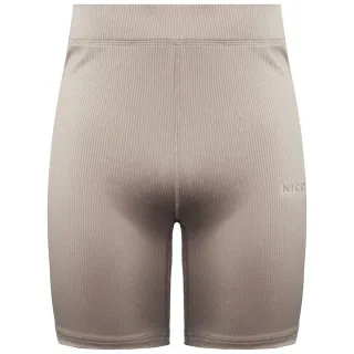 Nicce Stretch Highrise Fit Logo Latte Damen Arla Cycling Shorts 0309 K018 0510