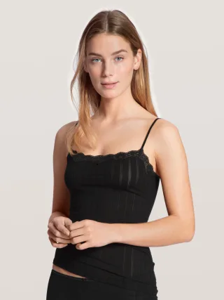 CALIDA - DAMEN Spaghetti-Top schwarz - Gr. - XS