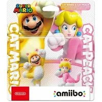 Nintendo Sammelfigur amiibo Katzen Mario Peach Super Mario Collection Cat Doppelpack (2 St., digitale Inhalte), NFC