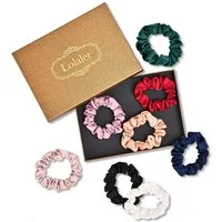 LuxusKollektion Haargummi 8er Set Seide Scrunchies Damen Haargummis Satin Pferdeschwanzhalter 8