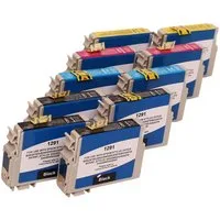 ABC Tintenpatrone (Kompatibles Set 10x Druckerpatrone für Epson Stylus B42WD BX305F, BX625FWD BX630FW BX630 Series BX635FWD BX925FWD BX935FWD SX230 SX235 S)
