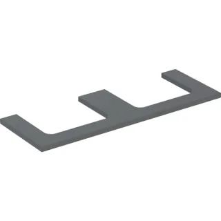Geberit ONE Waschtisch-Platte, Ausschnitt links und rechts, für Aufsatzwaschtisch 505286003