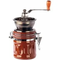 Rosenstein & Söhne Kaffeemühle Kaffeemühle Genua mit Aroma Behälter Kaffeemühlen Kaffee Mühle, Hochwertiges Keramikmahlwerk, Auffangbehälter