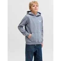 Jack & Jones Junior Kapuzensweatshirt JORNORREBRO TYPO BACK SWEAT HOOD SN JNR Baumwollmischung, relaxed fit, Langarm