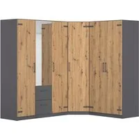 rauch Schrank-Set Holmes, (Set), mit Applikationen "Industrial Style" MADE IN GERMANY