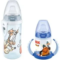 NUK Babyflasche NUK Babytrinklernflasche mit Active Cup 12M+ Auslaufsicherer