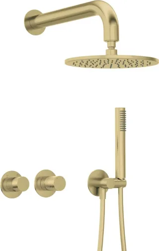Neuesbad Serie 600 horizontale Unterputz Dusch-Set mit Kopfbrause Neuesbad Serie 600 Hexa NB1DENHS_R0YK1