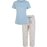 By Louise Capri-Pyjama Damen Pyjama mit Caprihose (2 tlg) Baumwolle
