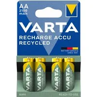 VARTA Wiederaufladbare AA Akkus 2100mAh, 4er Akku
