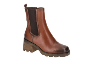CAPRICE 25425 Damen Winterstiefel - Chunky Boots Braun Cognac mit flauschigem...