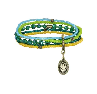 konplott - Armband - Petit Glamour dAfrique blau/gelb/grün