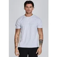 Siksilk T-Shirt SikSilk Herren Grau Marl Logo T-Shirt