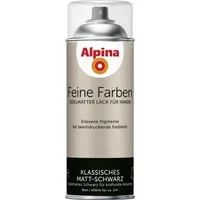 Alpina Sprühlack Alpina Feine Farben Sprühlack matt schwarz 400 ml