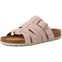 Tamaris Pantolette Schlupfschuh, Hausschuh, Sommerschuh mit Veloursleder-Fußbett