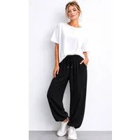 Worldclassca Stoffhose Worldclassca Musselin Stoff Hose Freizeit Sommer Leichte Haremhose Neue Kollektion - Stilvolle und gemütliche Sommer Mode für Damen