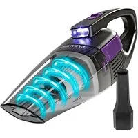 CLEANmaxx Akku-Handstaubsauger kabel- & beutellos - mit EPA-Filter & LED-Licht, beutellos, 2000 mAh, USB aufladbar,  tragbar leicht ideal für das Auto geeignet