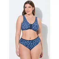 Ulla Popken Bustier Bustier Leomuster Vorderverschluss ohne Bügel