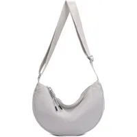 ITALYSHOP24 Schultertasche Damen Tasche MOON Bodybag Brusttasche CrossBody UNISEX Nylon, HERREN Hobo Bag Runde Umhängetasche Hüfttasche Crossover Reise modern