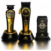 Detreu Haarschneider Detreu 3er Set Headline Clipper - Trimmer - Shaver Gold