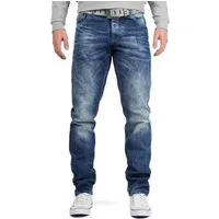 Cipo & Baxx 5-Pocket-Jeans Herren Regular Fit Hose Stonewashed BA-CD319Y (1-tlg) mit lässiger Stonewashed Waschung